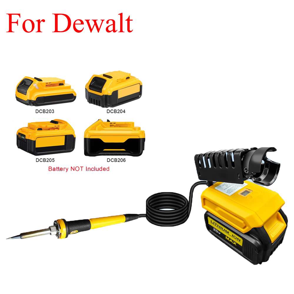 Elektronik Repair - ชุดหัวแร้งบัดกรีแบบพกพา ใช้ได้กับแบตเตอรี่ Dewalt 20V 60W หัวแร้งไฟฟ้าไร้สาย