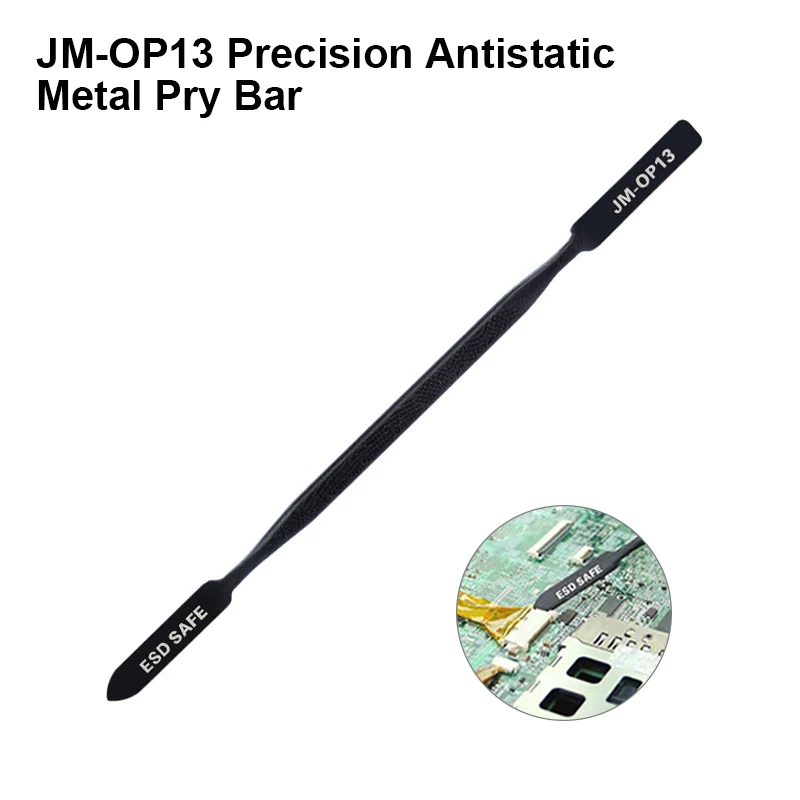 Electronics Repair Center - Jakemy JM-OP13เครื่องงัดสปั๊ดเกอร์โลหะอเนกประสงค์สำหรับการบำรุงรักษาโทรศัพท์มือถือมาเธอร์บอร์ดชะแลงเพื่อการซ่อมแซมที่เปิดทางอิเล็กทรอนิกส์