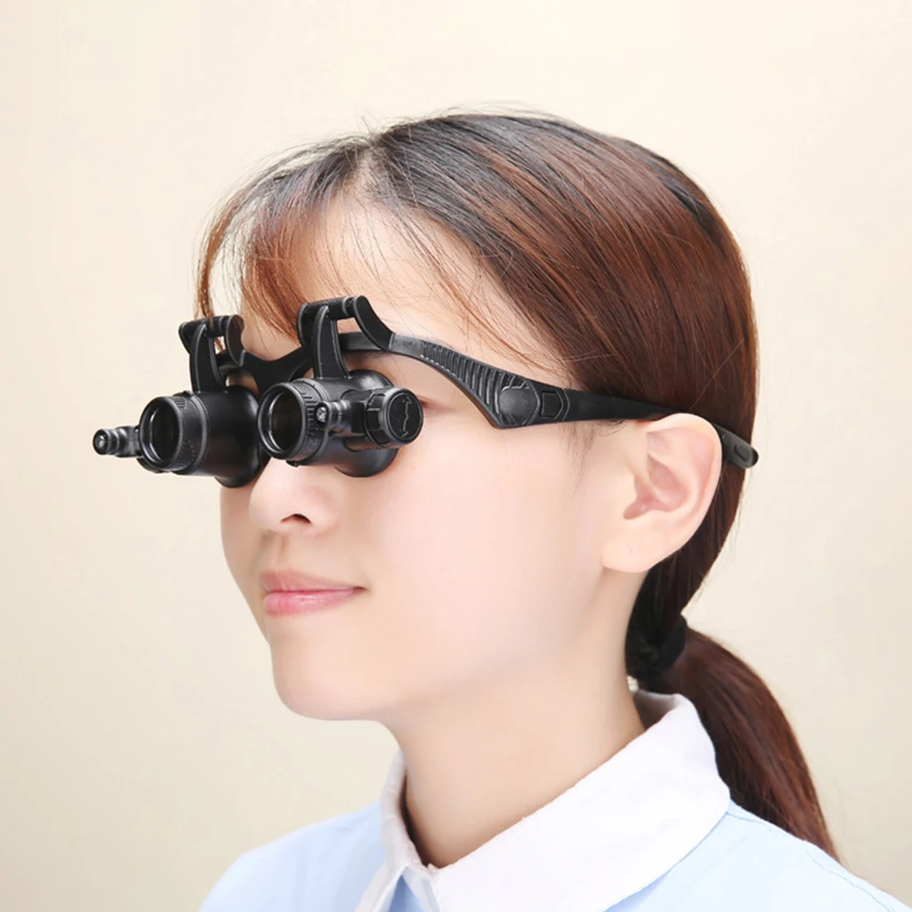 แว่นขยายสวมแว่นขยาย10X/15X/20X - Electronics Repair Glasses บทวิจารณ์และราคา